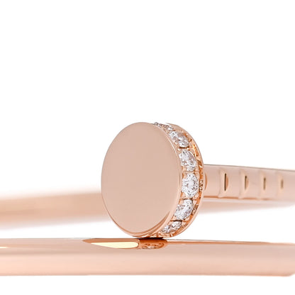 Cartier 18K Pink Gold Diamond Small Juste Un Clou Bracelet 16 3 of 5