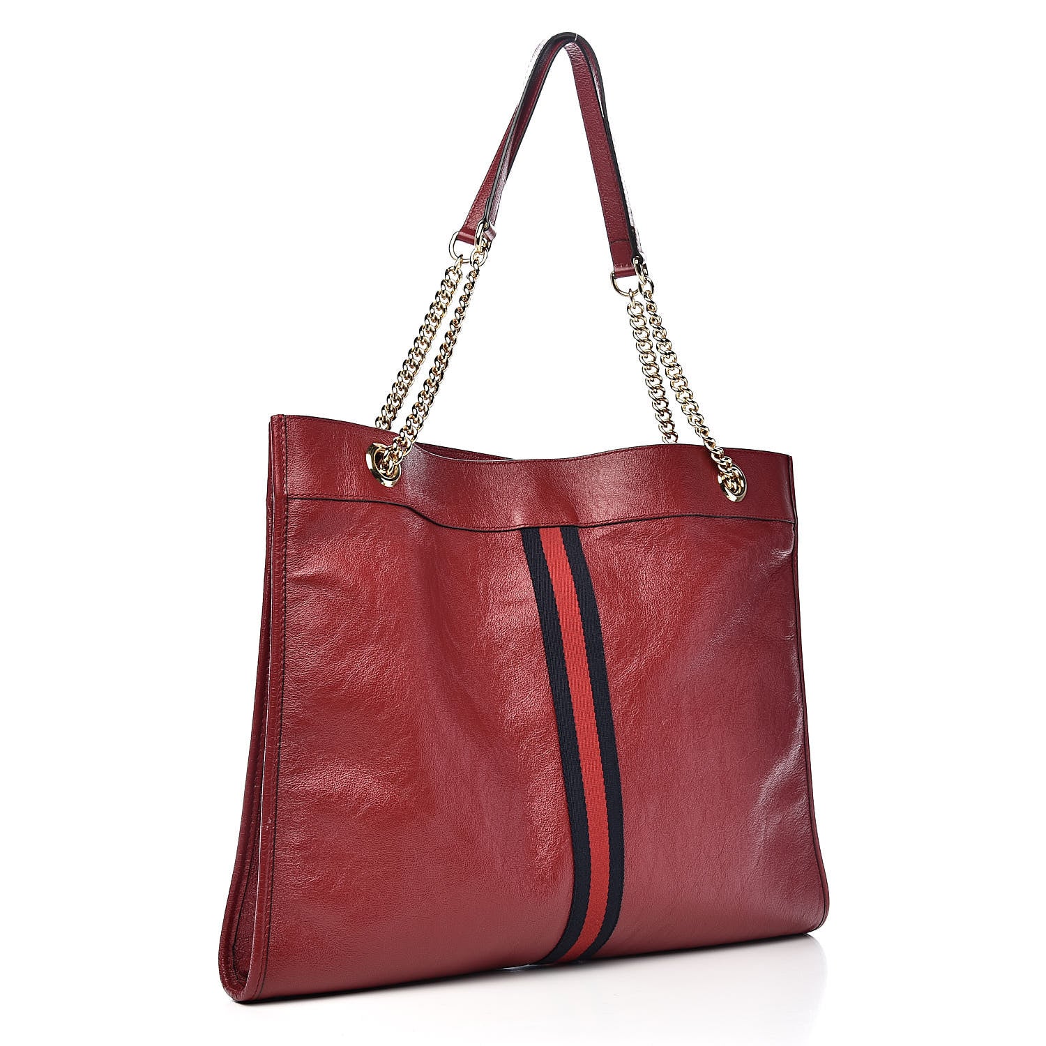 Gucci Calfskin Large Rajah Chain Tote Romantic Cherry 4 of 14