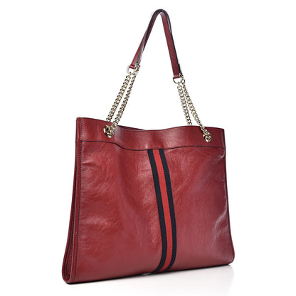 Gucci Calfskin Large Rajah Chain Tote Romantic Cherry 4 of 14