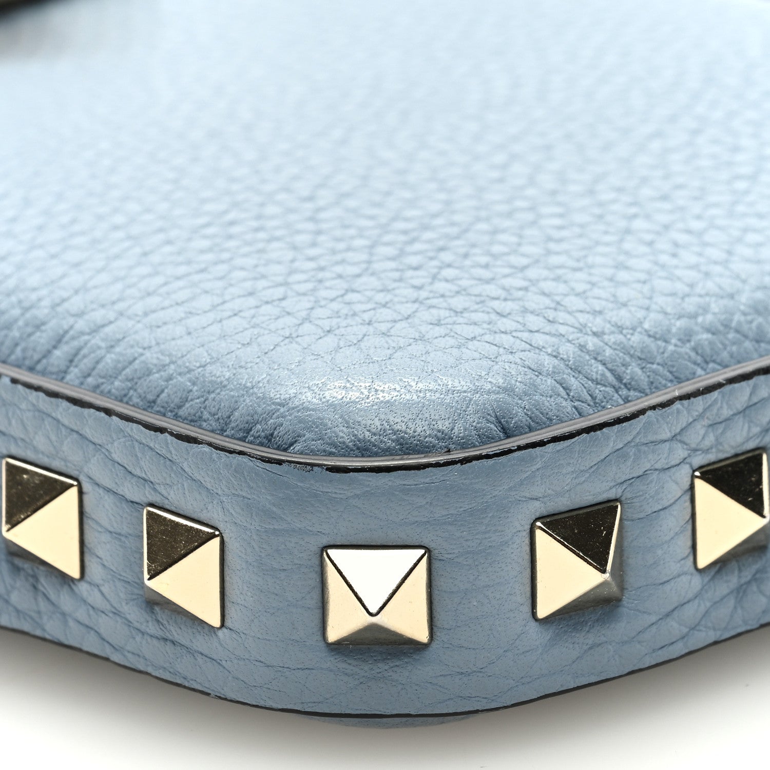 Valentino Garavani Grained Calfskin Rockstud Crossbody Phone Case Niagara 7 of 8