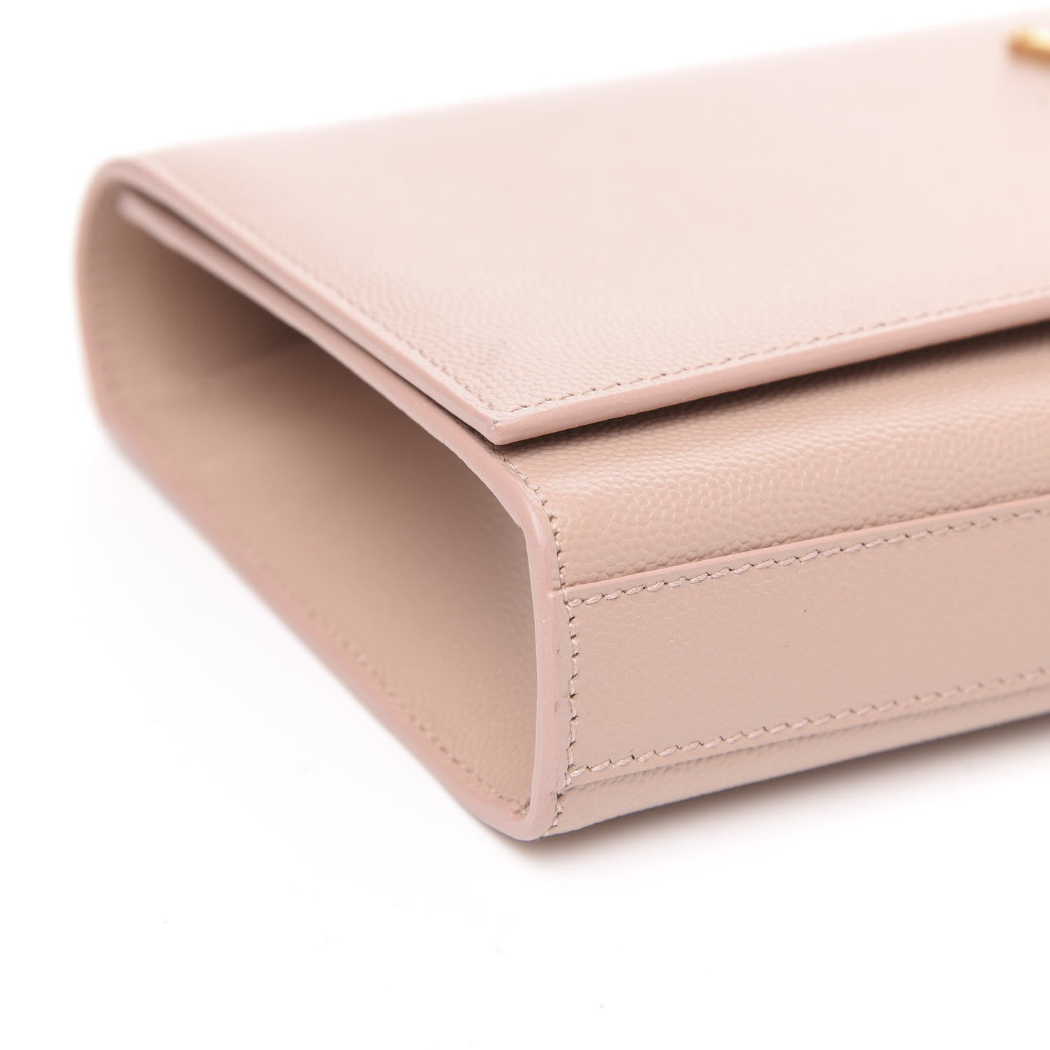 Saint Laurent Grain De Poudre Classic Monogram Cassandre Clutch Blush 8 of 10