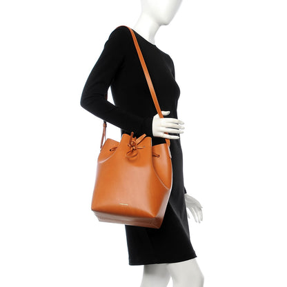 Mansur Gavriel Vegetable Tanned Calfskin Bucket Bag Cammello Ballerina 2 of 6