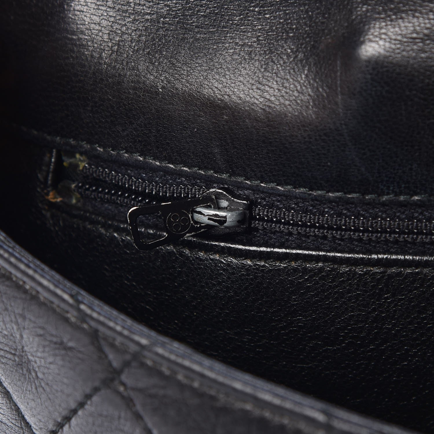 Chanel Lambskin Quilted CC Tassel Flap Black 8 of 9