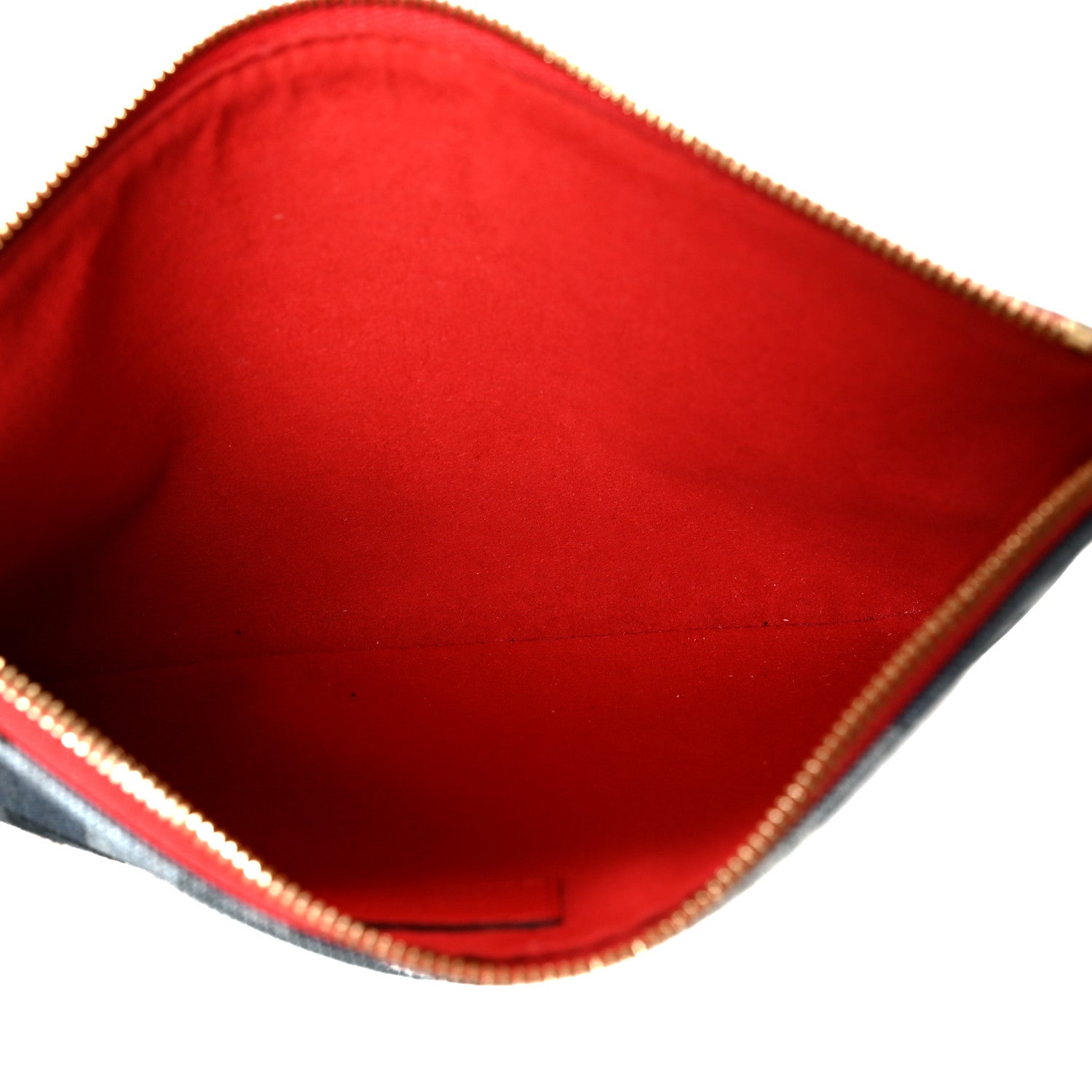 Louis Vuitton Denim Monogram Patchwork City Pouch Blue Rouge 5 of 7