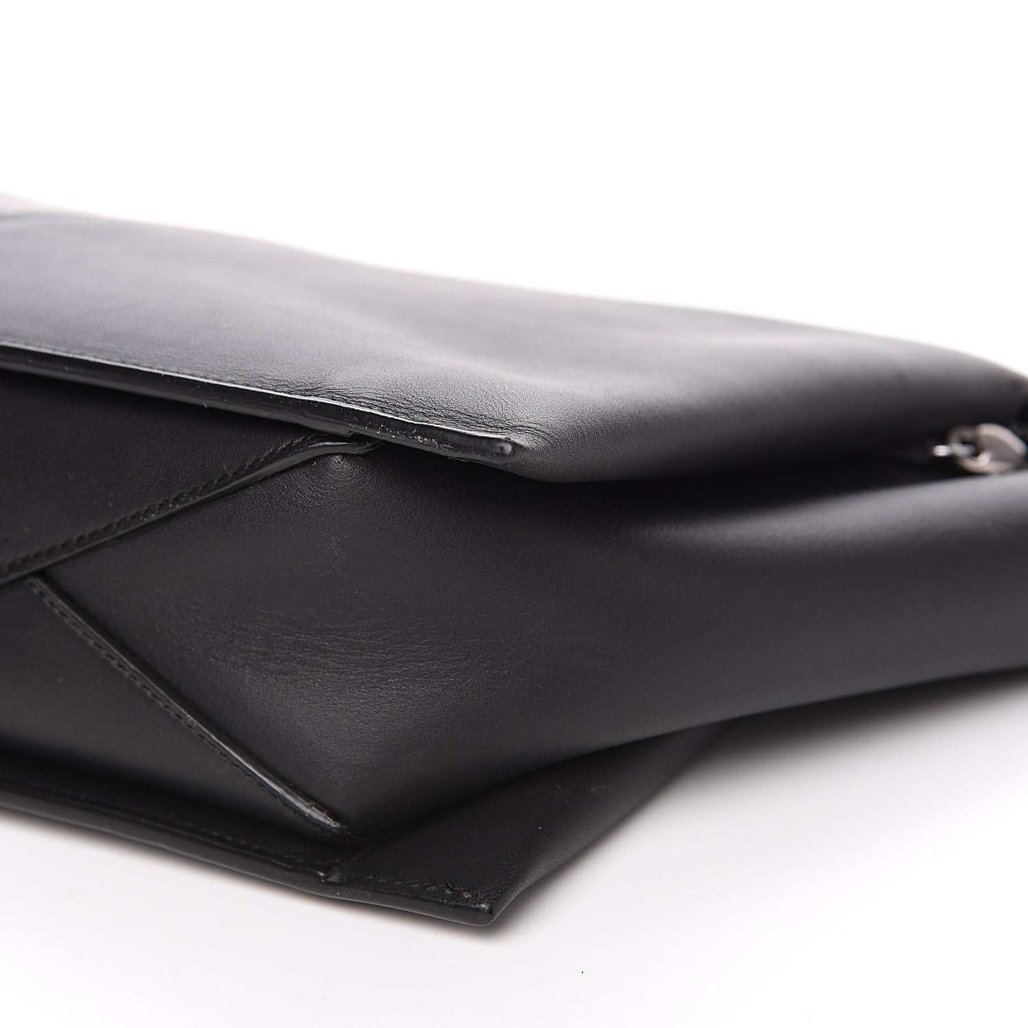 Celine Supple Natural Calfskin Tri-Fold Clutch Black 6 of 11