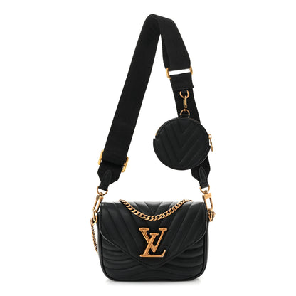 Louis Vuitton Calfskin New Wave Multi Pochette Black 1 of 10