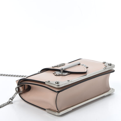 Prada Spazzolato Soft Calf Cahier Chain Wristlet Clutch Pesca 3 of 8