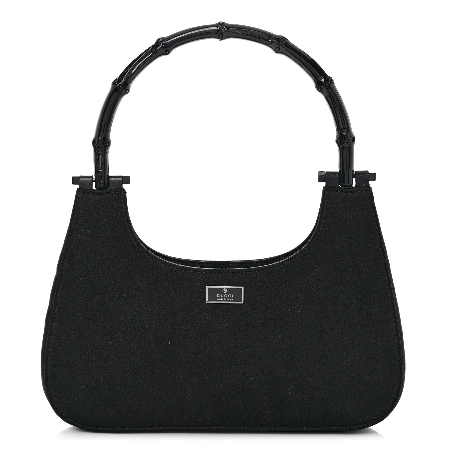 Gucci Nylon Bamboo Top Handle Hobo Black 1 of 9