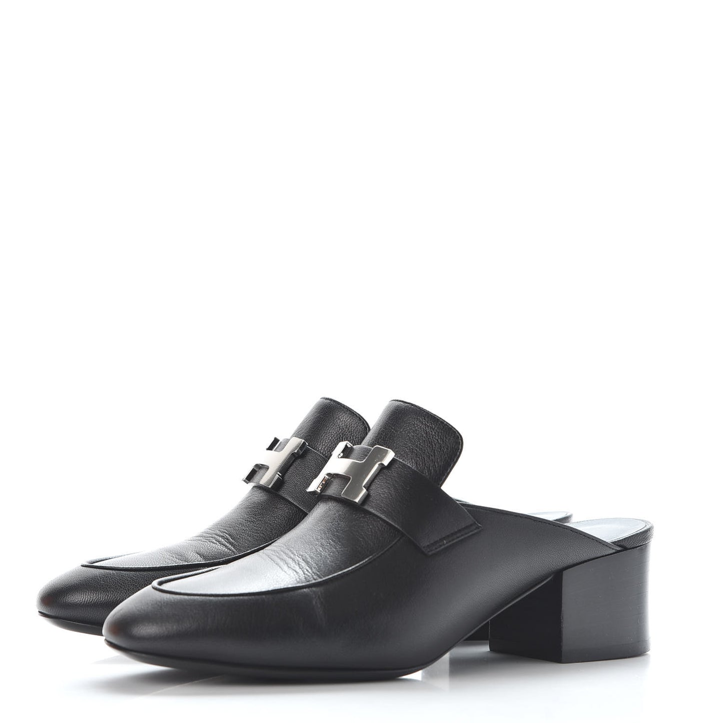 Goatskin Paradis Mules 35 Black