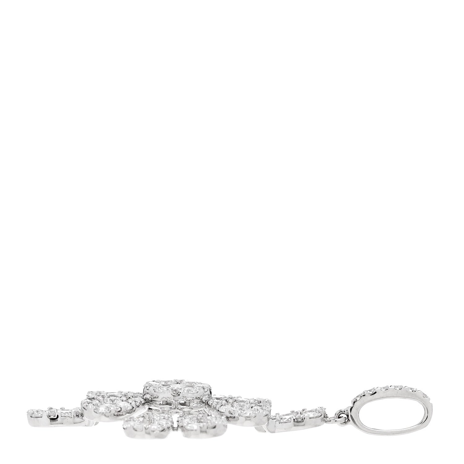 Parker & West by FASHIONPHILE 18K White Gold Diamond 1.76ctw Drop Pendant 4 of 5