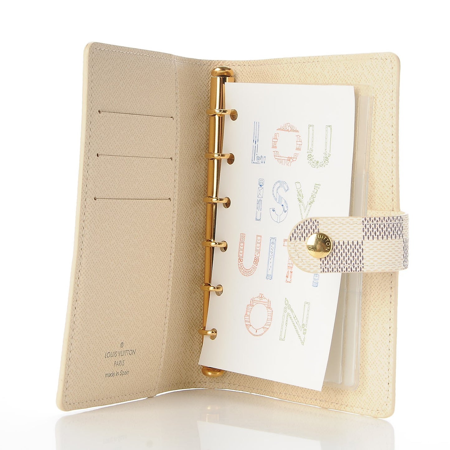 Damier Azur Small Ring Agenda Cover