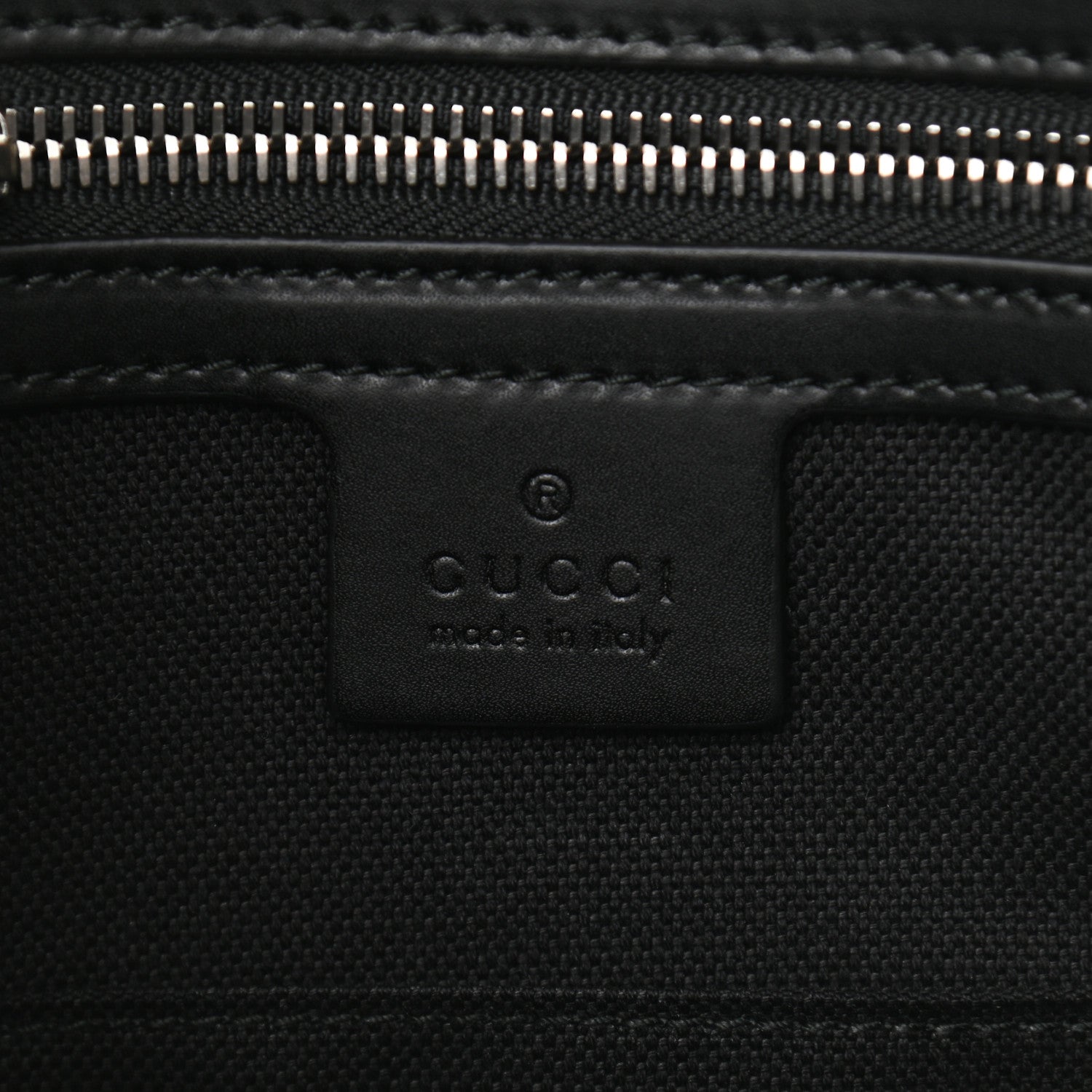 Gucci GG Supreme Monogram Appia Calfskin Web Briefcase Black 6 of 10