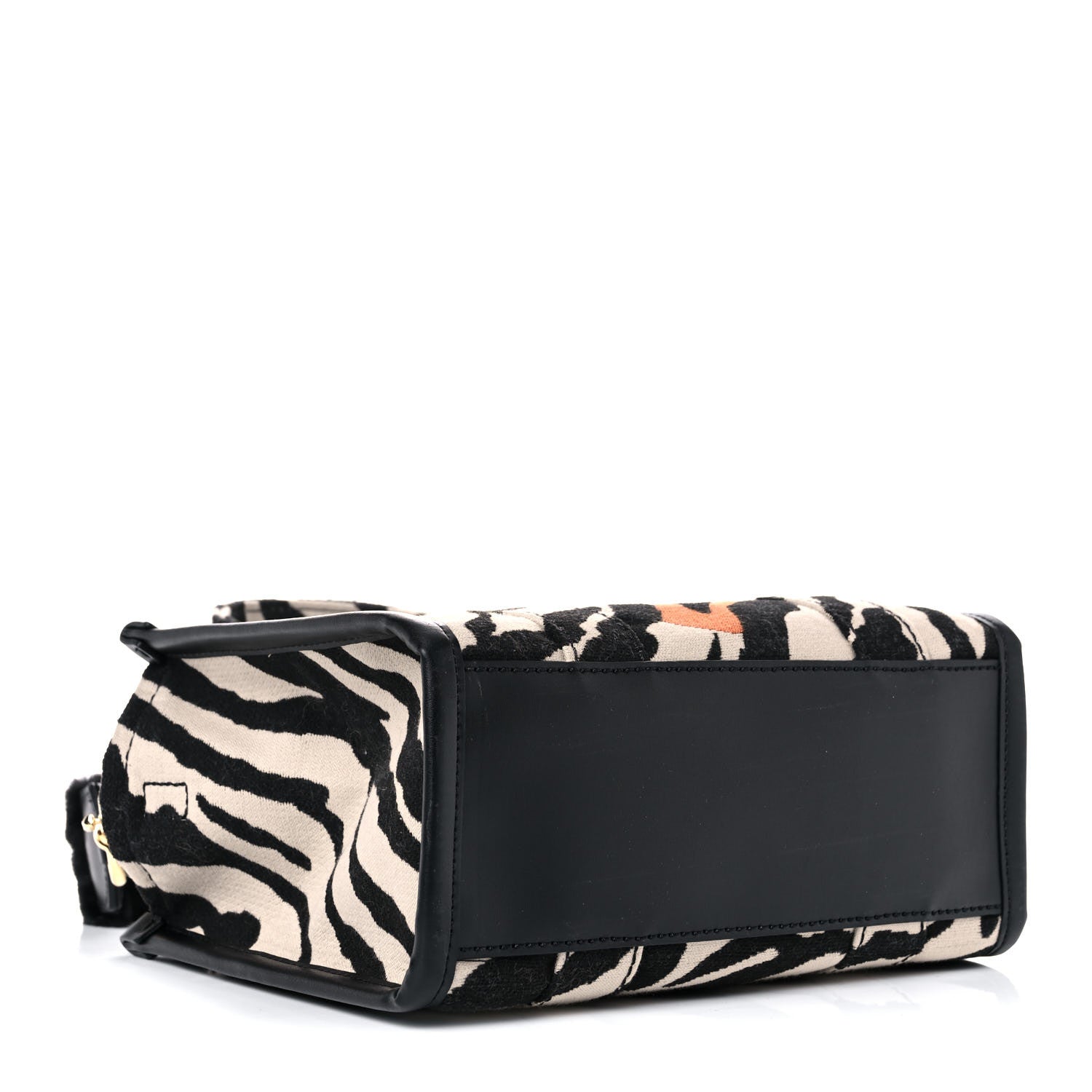 Marc Jacobs Cotton Canvas Zebra Tiger Print Mini The Traveler Tote Bag 4 of 12