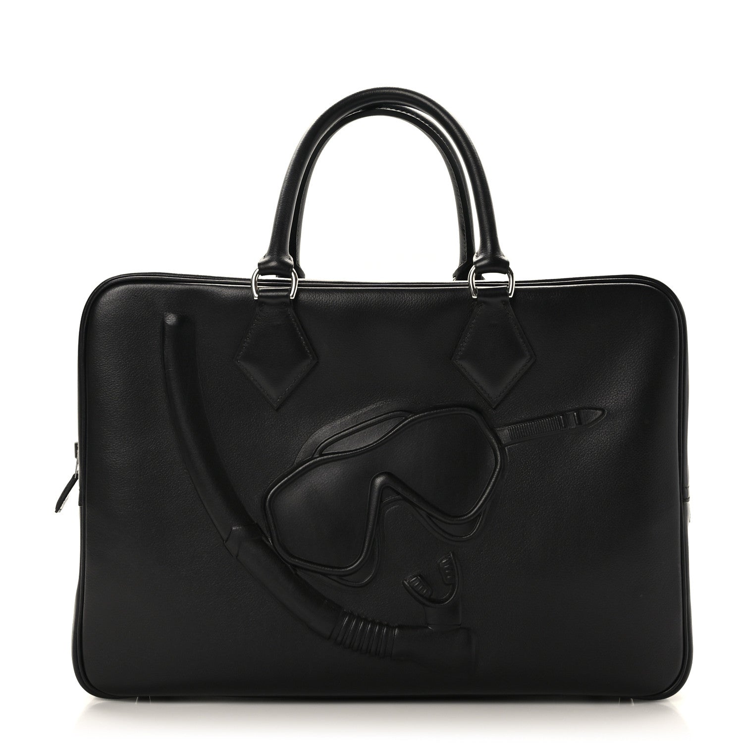 Hermes Evergrain Dr. No Plume 40 Black 1 of 8