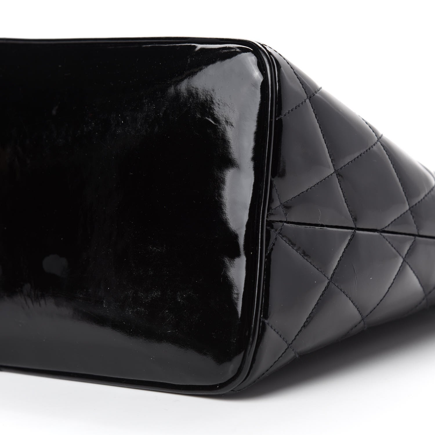 Chanel Patent Quilted Medallion Tote Black 7 of 12