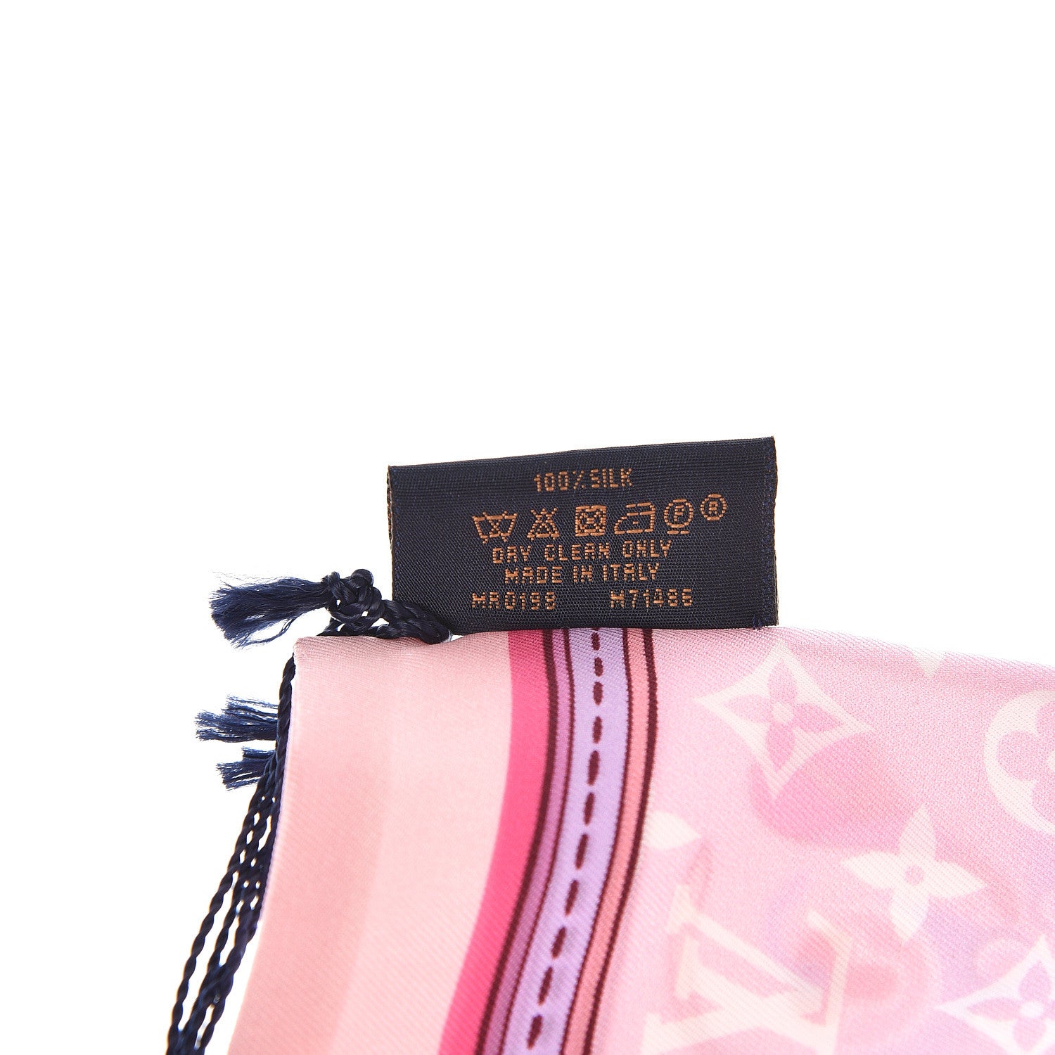 Louis Vuitton Silk Monogram Superstition Bandeau Light Pink 4 of 4
