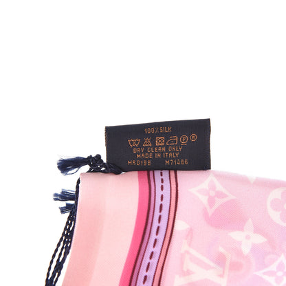Louis Vuitton Silk Monogram Superstition Bandeau Light Pink 4 of 4