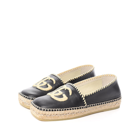 Gucci Nappa GG Marmont Espadrilles 36 Black 3 of 10