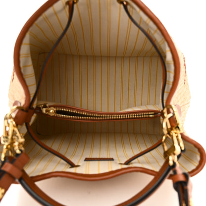 Louis Vuitton Raffia Calfskin Monogram Neonoe MM Tan 5 of 9