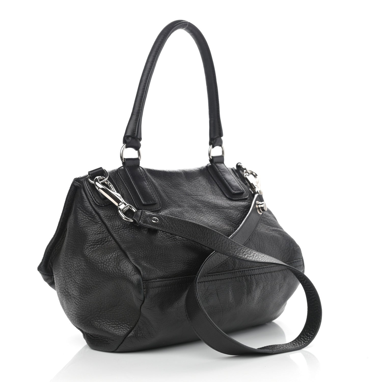 Givenchy Pebbled Calfskin Medium Bolt Stud Pandora Black 2 of 11