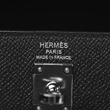 Hermes Epsom Kelly Sellier 25 Black 6 of 37