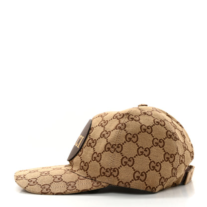 Gucci Monogram Textured Dollar Calfskin Zeno Baseball Hat M Beige 3 of 9