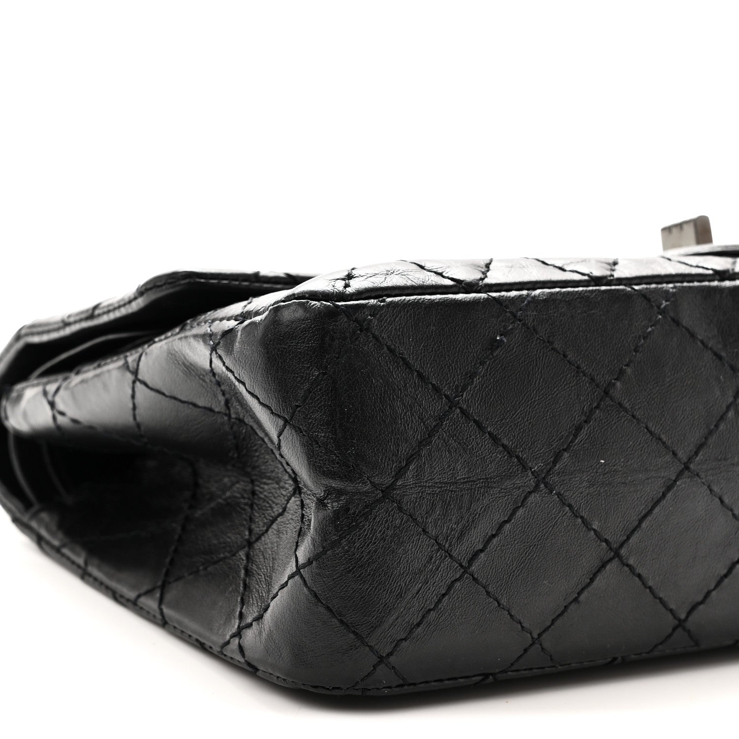 Chanel Aged Calfskin Quilted 2.55 Reissue 225 Flap So Black 9 of 10