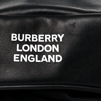 Burberry Lambskin Nylon Medium Leo Sling Bag Black 11 of 11