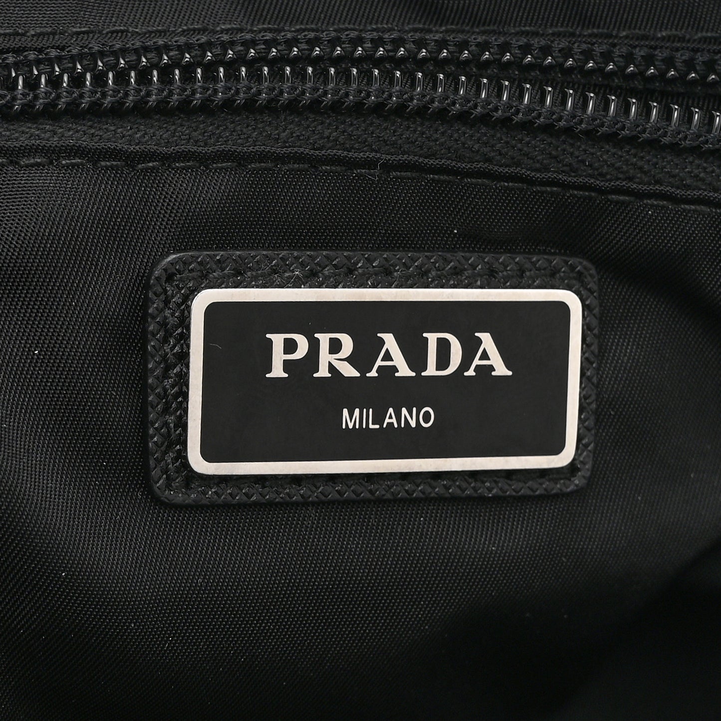Re-Nylon Saffiano Belt Bag L Black