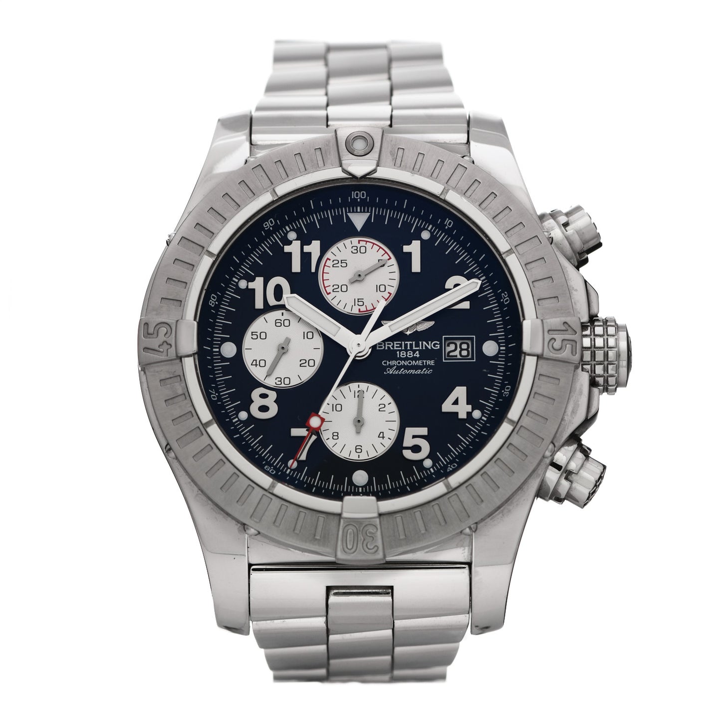 Stainless Steel 48mm Super Avenger Automatic Watch Blue A13370