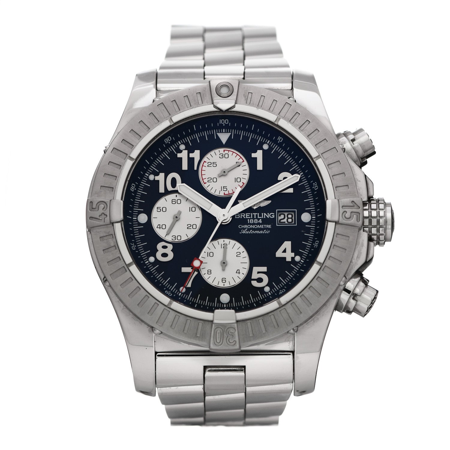 Breitling Stainless Steel 48mm Super Avenger Automatic Watch Blue A13370 1 of 8