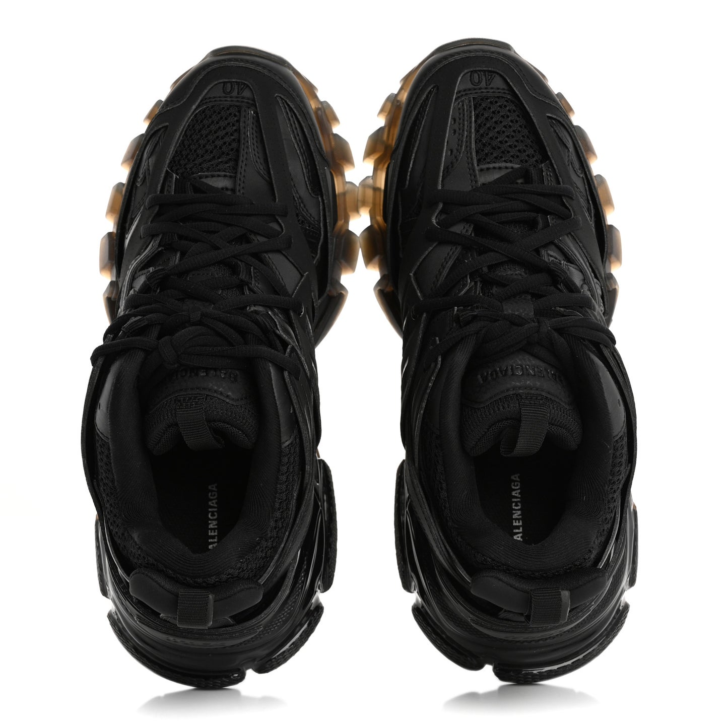 Mesh Nylon Mens Track Sneakers 40 Black