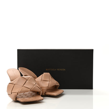 Bottega Veneta Nappa Maxi Intrecciato Lido Mule Sandals 37.5 Cipria 8 of 8