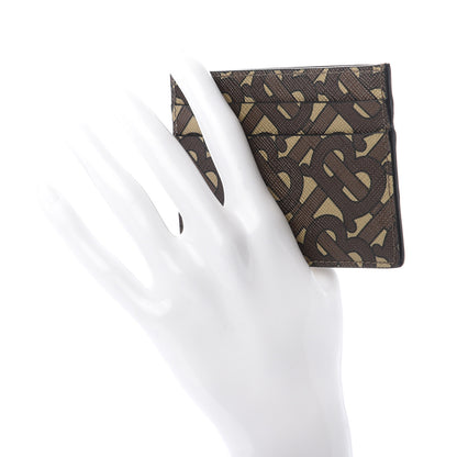 Burberry E-Canvas Monogram Card Case Bridle Brown 2 of 6