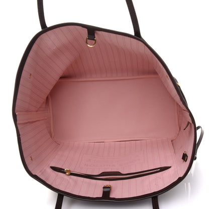 Louis Vuitton Damier Ebene Neo Neverfull MM Rose Ballerine 5 of 11