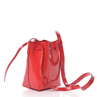 Mansur Gavriel Patent Calfskin Mini Mini Bucket Bag Flamma 3 of 9