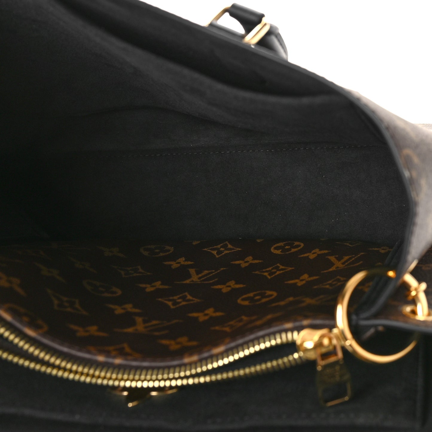 Monogram Flower Tote Black
