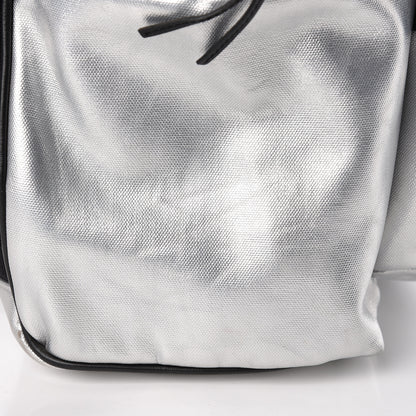 Saint Laurent Nylon Metallic Hunting Backpack Silver 15 of 17