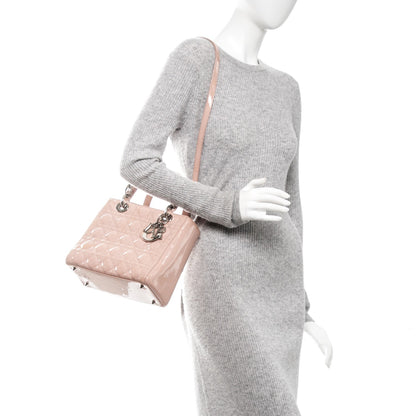 Christian Dior Patent Cannage Medium Lady Dior Light Pink 2 of 7