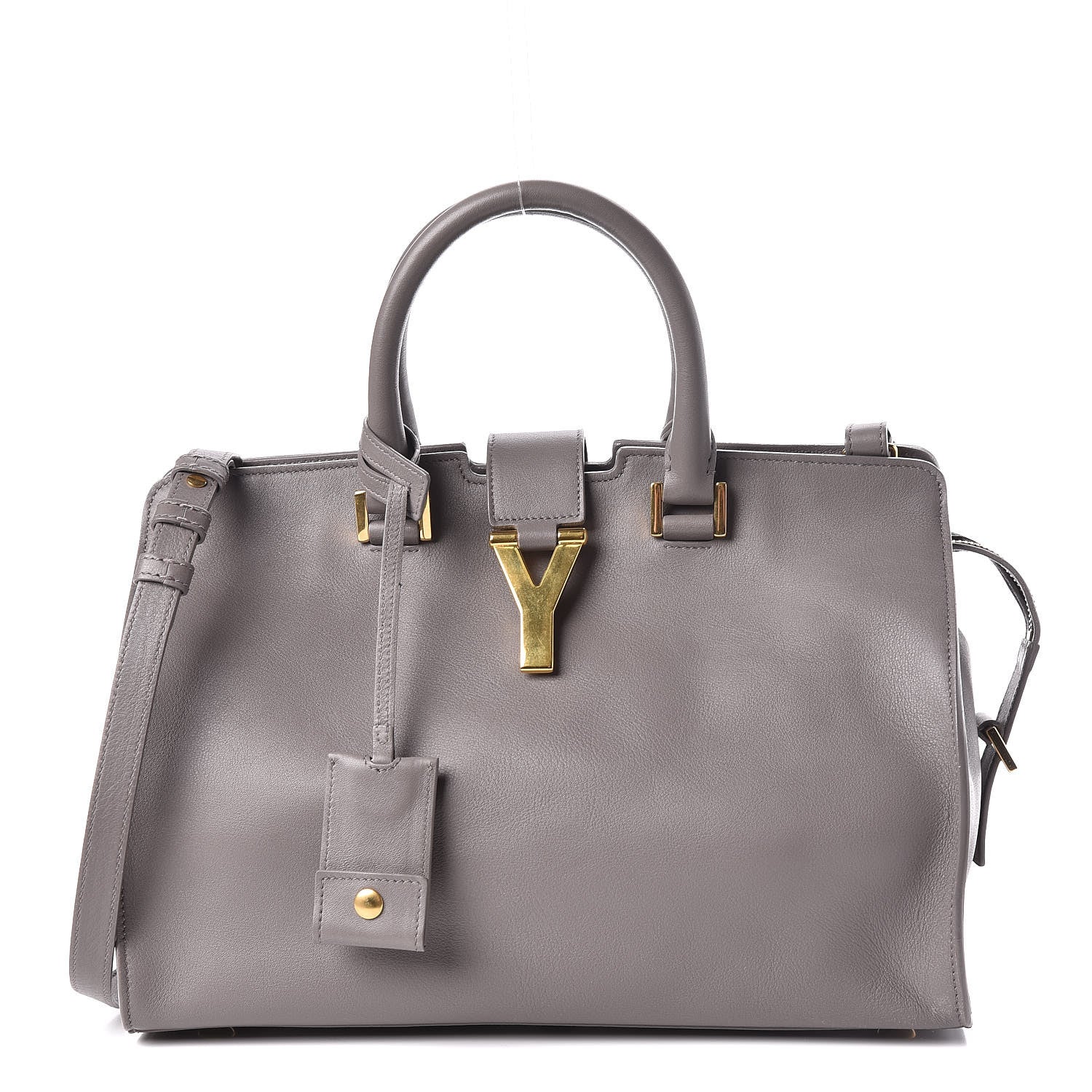 Saint Laurent Calfskin Small Classic Y Cabas Fog 1 of 17