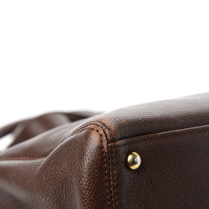 Chanel Calfskin Cerf Executive Shopper Tote Brown 9 of 21