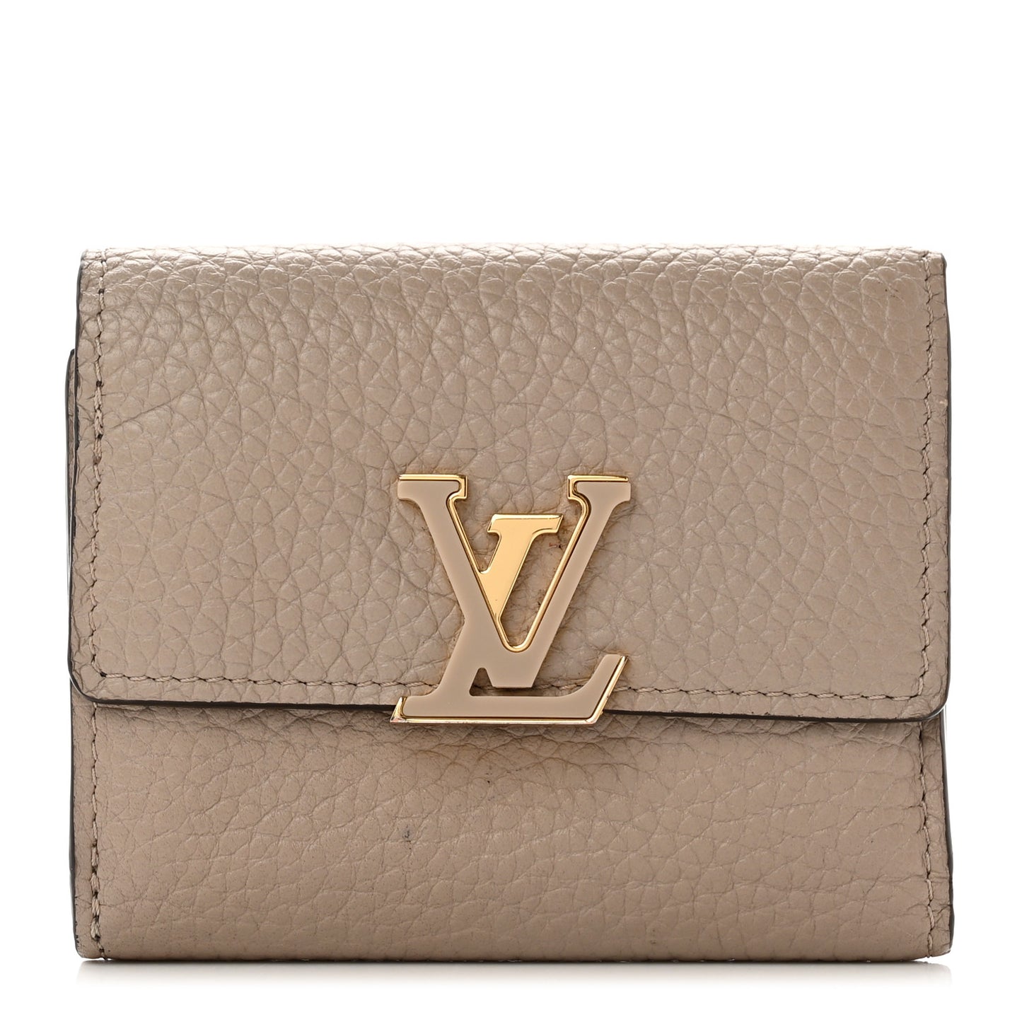 Taurillon Capucines XS Wallet Galet