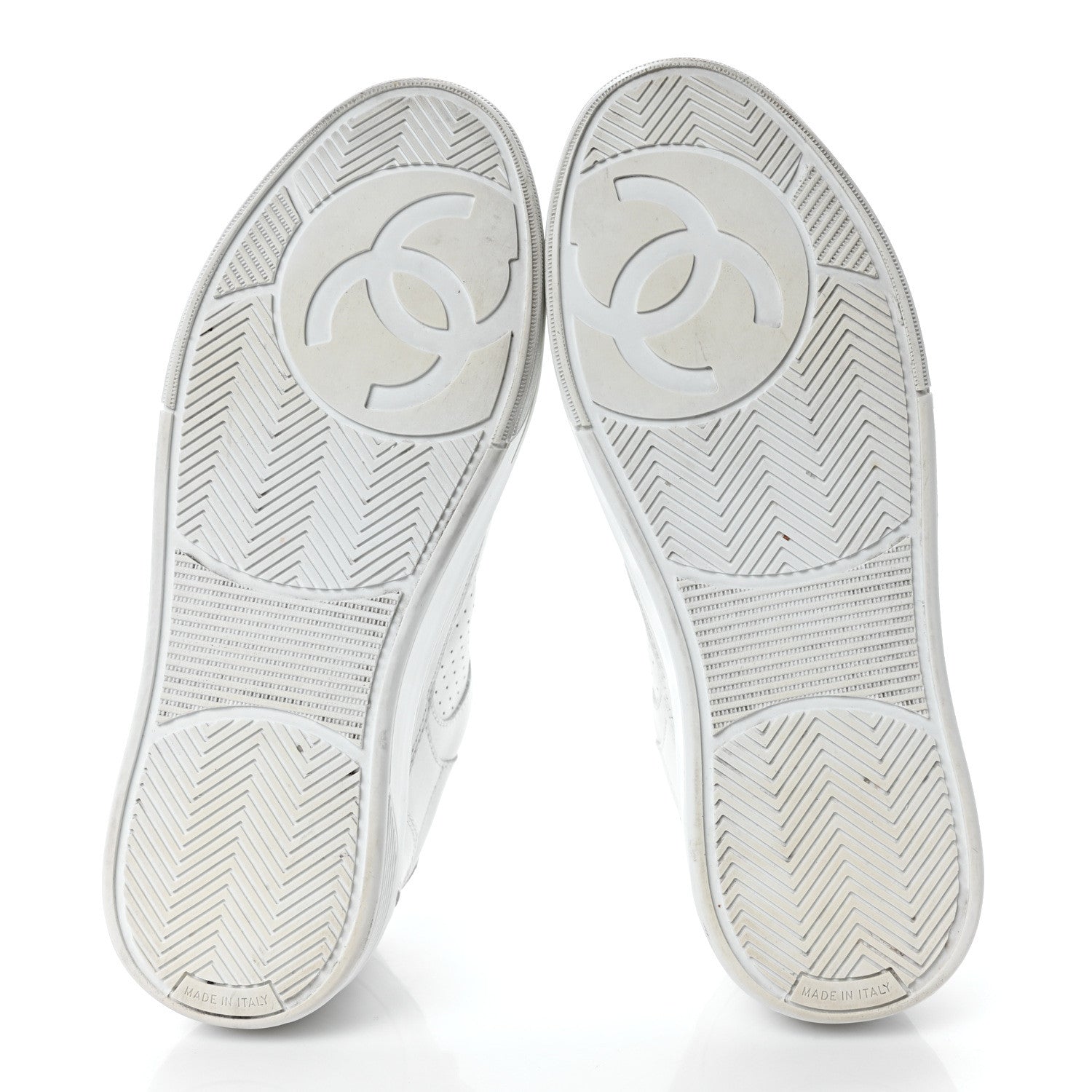 Chanel Calfskin CC Womens Sneakers 36 White 5 of 9
