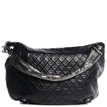 Chanel Lambskin Large Chain Mail Hobo Black 1 of 7