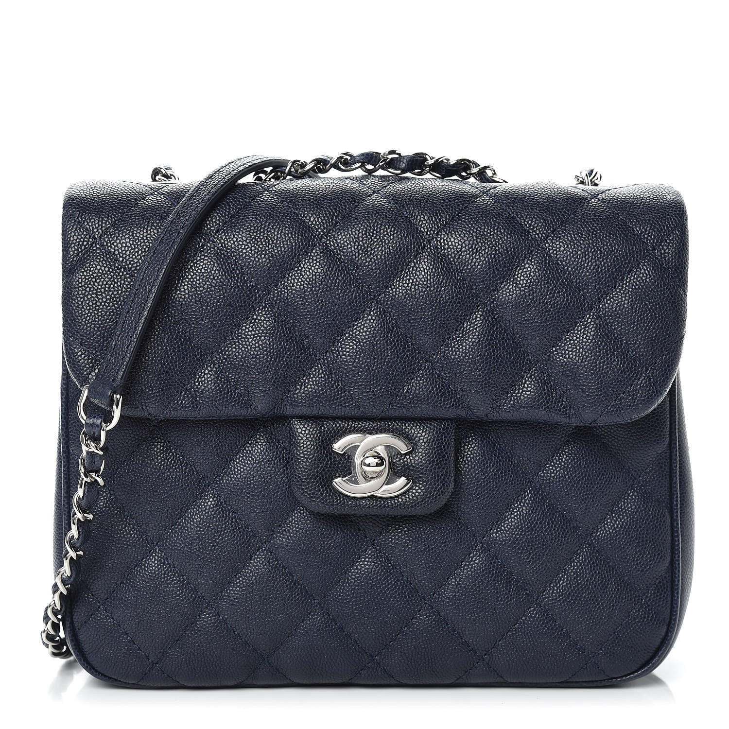 Chanel Caviar Quilted Medium Urban Companion Flap Navy 1 of 10