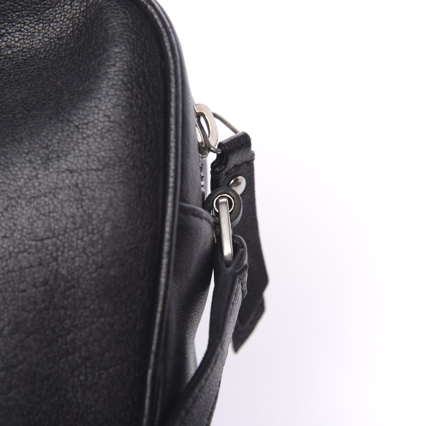 Lambskin Monogram Small Lou Camera Bag Black