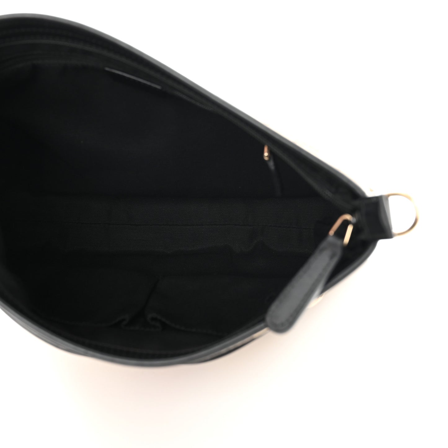 GG Monogram Web Flat Messenger Bag Black