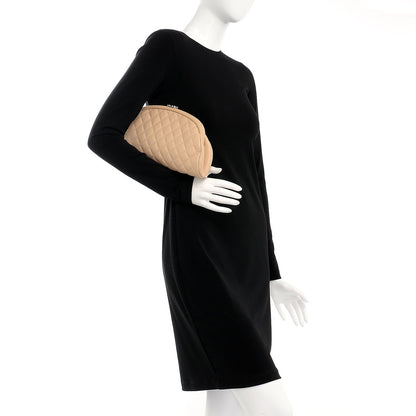 Chanel Lambskin Quilted Timeless Clutch Beige Clair 2 of 11