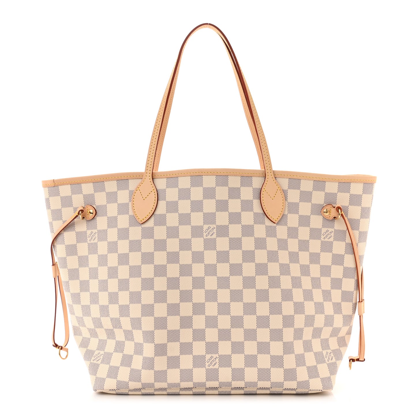 Damier Azur Neo Neverfull MM Rose Ballerine