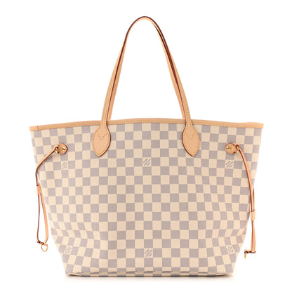 Louis Vuitton Damier Azur Neo Neverfull MM Rose Ballerine 1 of 9